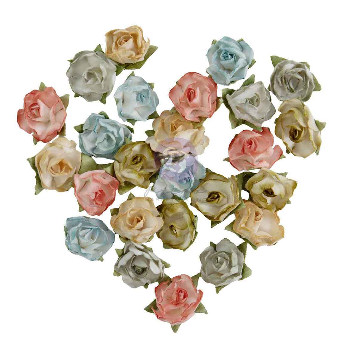 Homegrown Collection Flowers - Palette Blooms, 25 pcs | Three Girls Tale | Prima Marketing Inc
