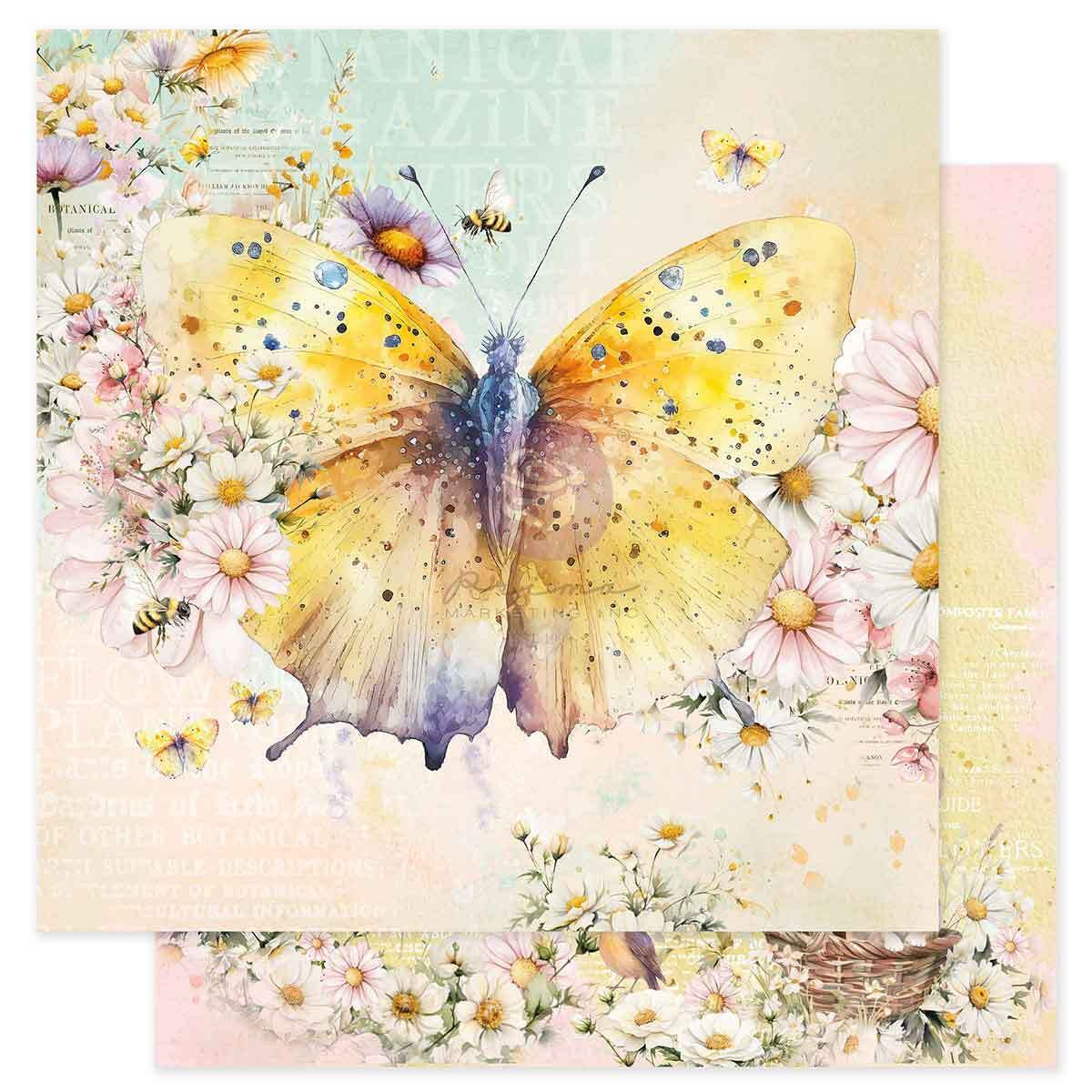 Among the Wildflowers Collection - 12x12 Paper Pad, 14 sheets | Prima Marketing Inc