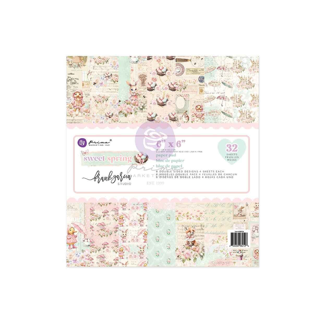 Sweet Spring Collection 6”x6” Paper Pad | Frank Garcia | Prima Marketing Inc