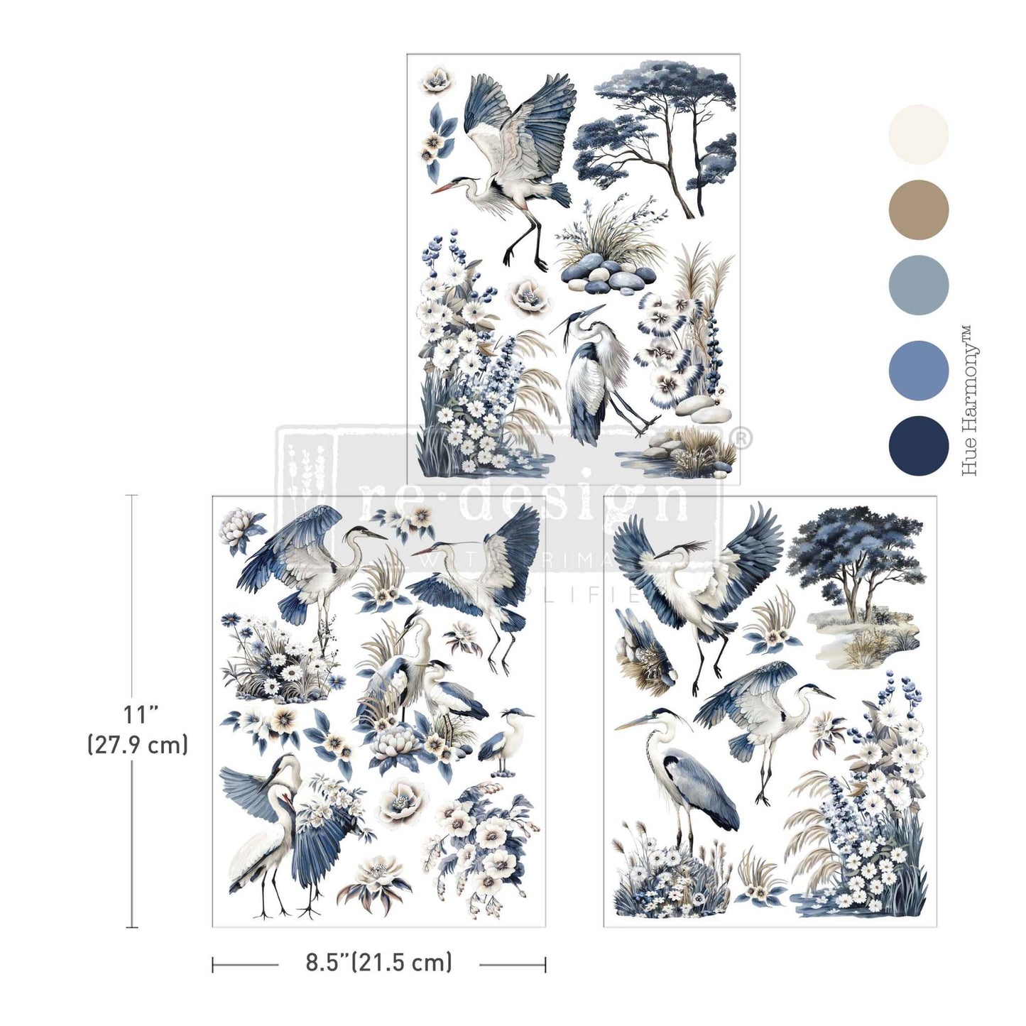 Middy Decor Transfers® - Whispers By The Marsh | 3 sheets, 8.5”x11” | Redesign with Prima