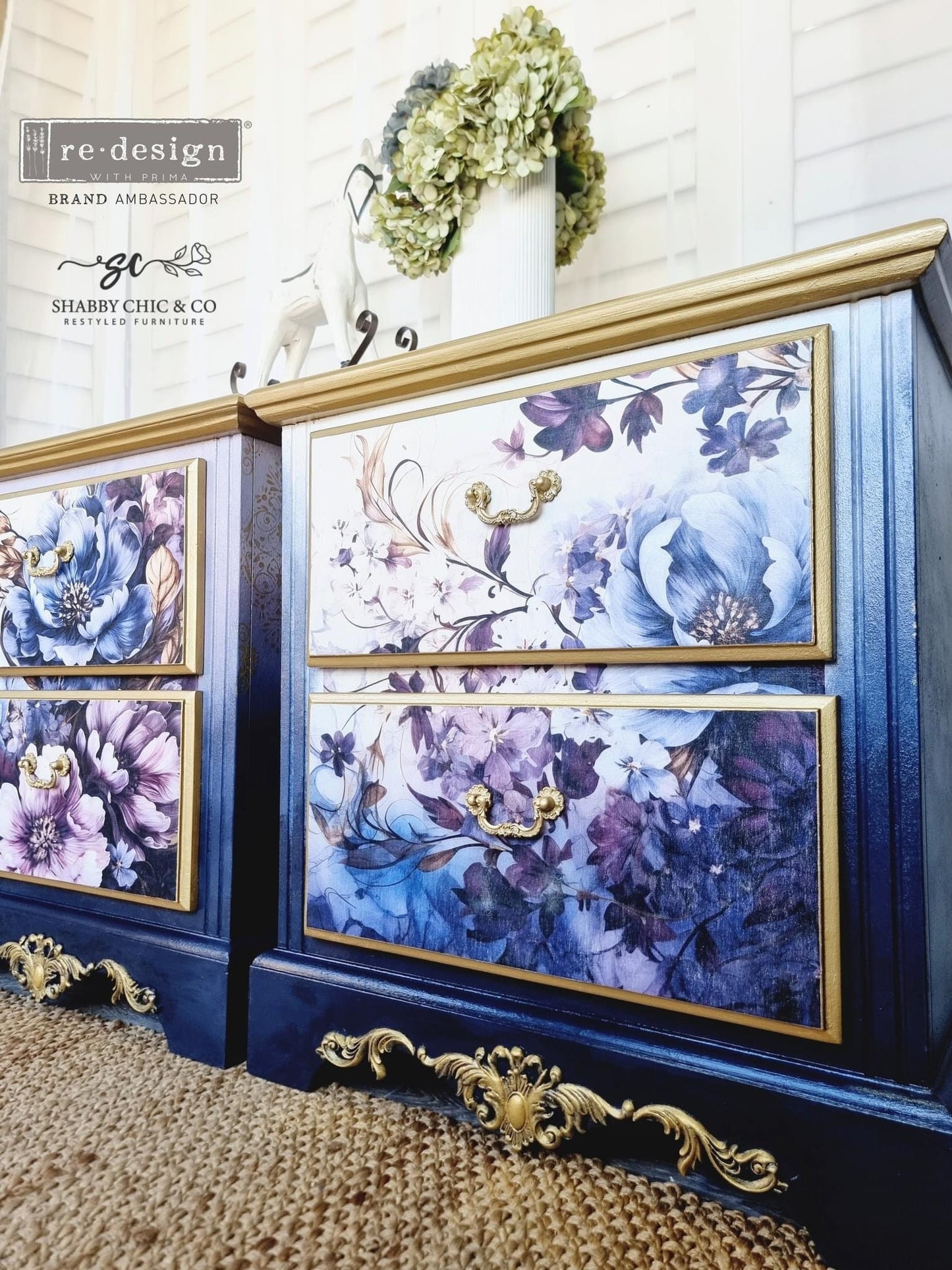 A1 Decoupage Fiber - Serene Shadows | 23.4” x 33.1” | Redesign with Prima