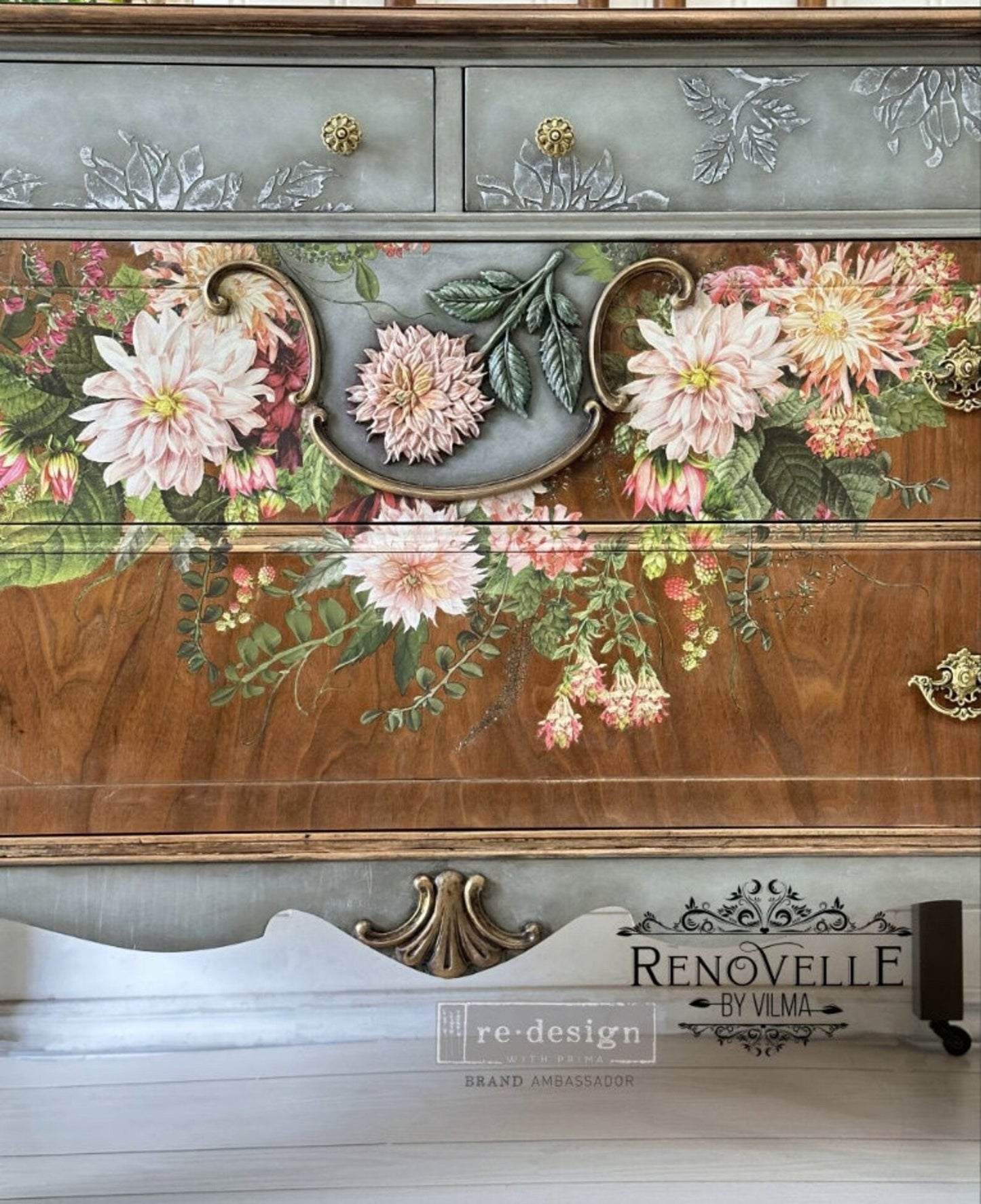 Decor Mould® - Sweet Dahlia | 5”x8” | Redesign with Prima