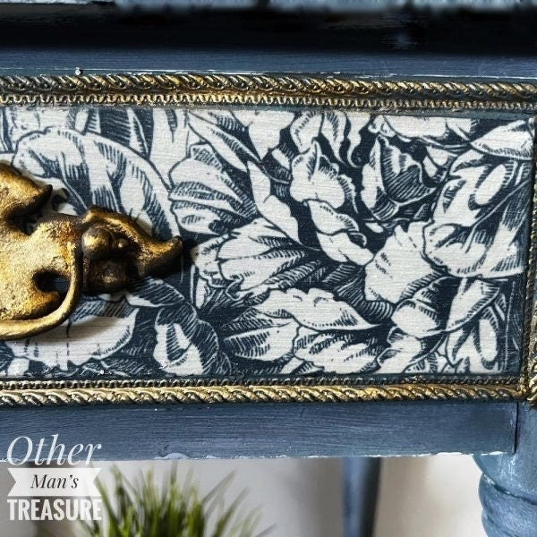 A1 Decoupage Fiber - Blue Wallpaper | 1 sheet, 23.4”x33.1” | Redesign with Prima