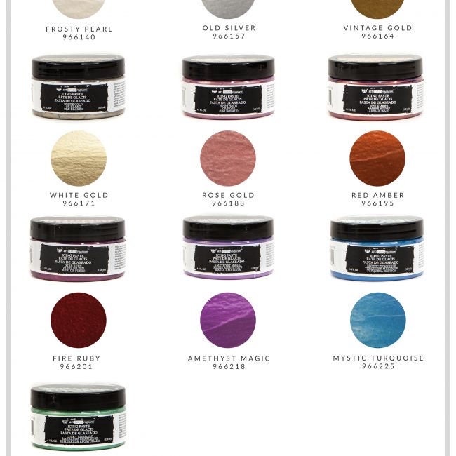 Icing Paste: Mystic Turquoise | Art Extravagance | 1 Jar, 120 ml/4 oz. | Redesign with Prima