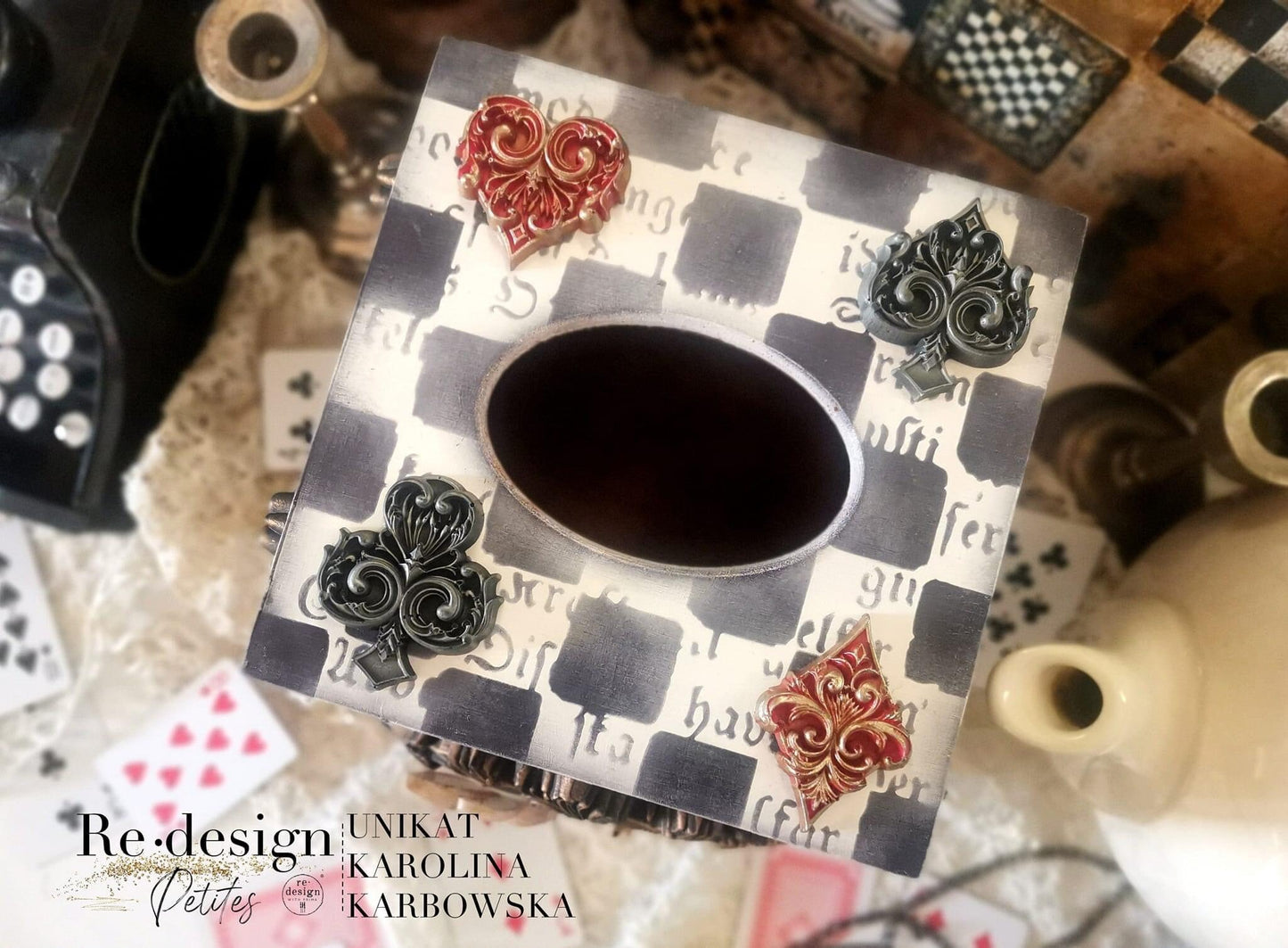 Decor Stencil - Mind Games | Finnabair | 1 pc-6”x9” | Redesign with Prima