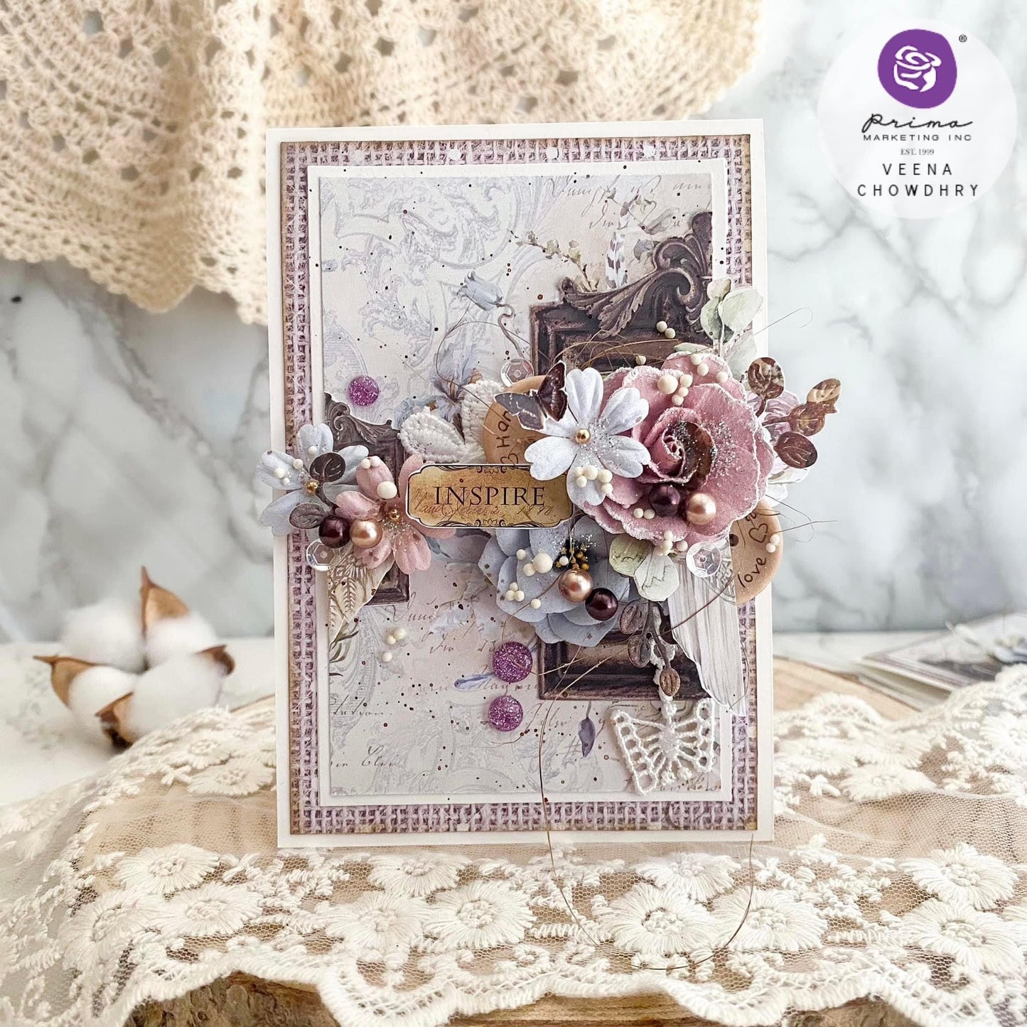 Bohemian Heart Collection Chipboard Stickers | Pkg-35 pcs | Prima Marketing Inc.