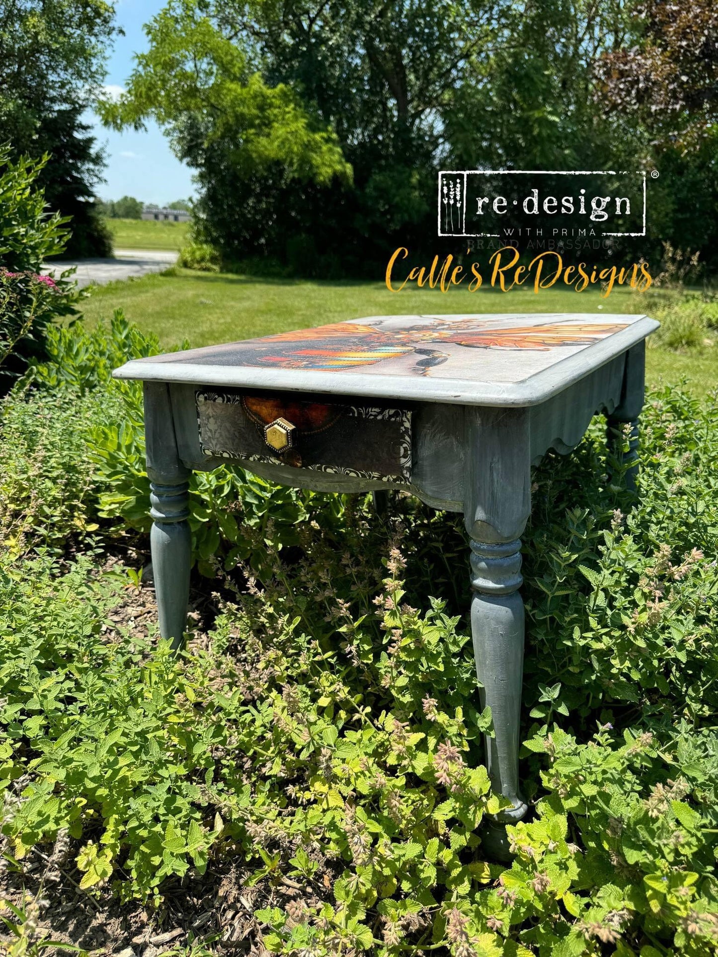 A1 Decoupage Fiber - Gearspring Honeybee | Steampunk | 23.4 x 33.1”|Redesign with Prima