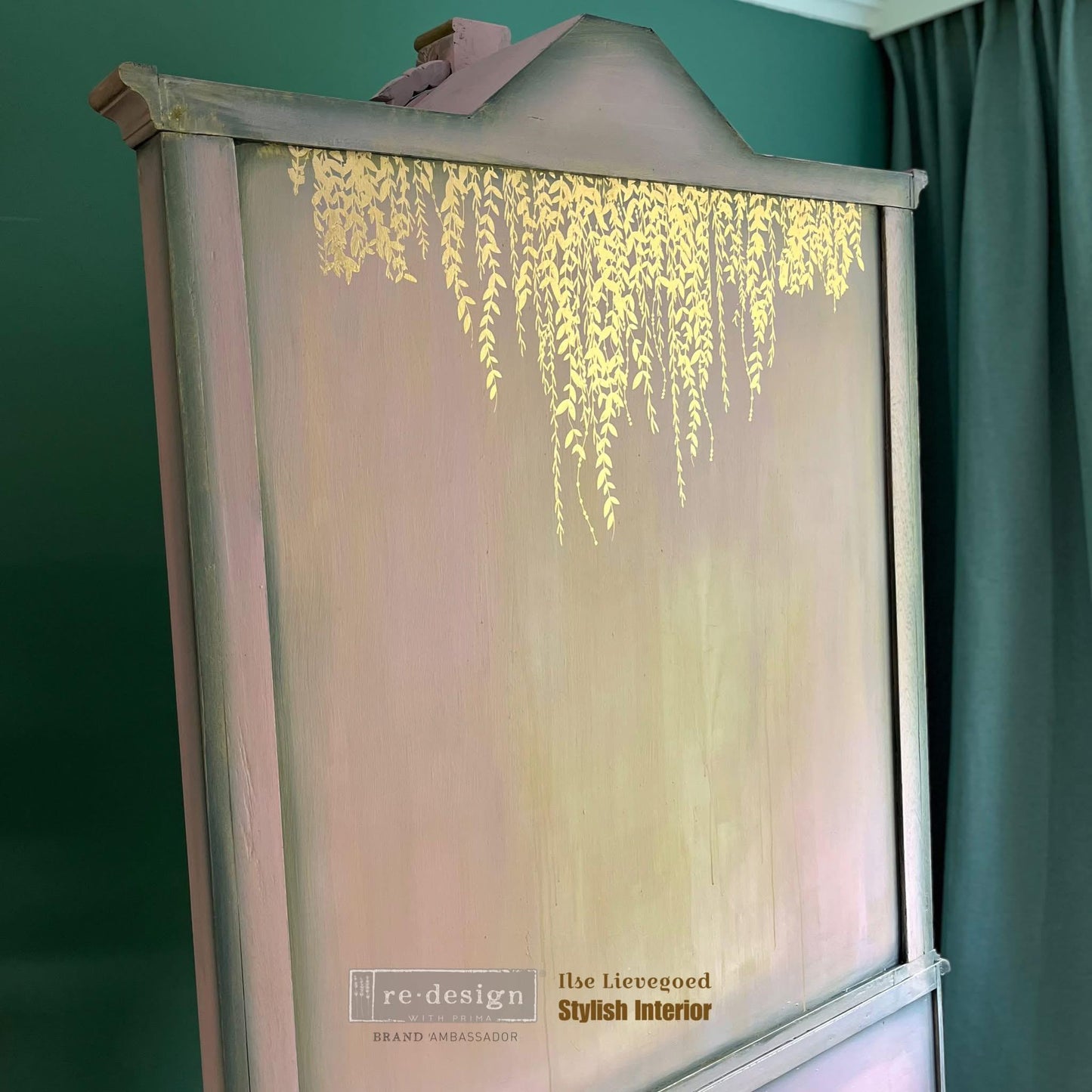 Large Decor Transfers® - In the Field Rose Gold Foil | 2 pc, 24”x30” | Kacha | Redesign with Prima