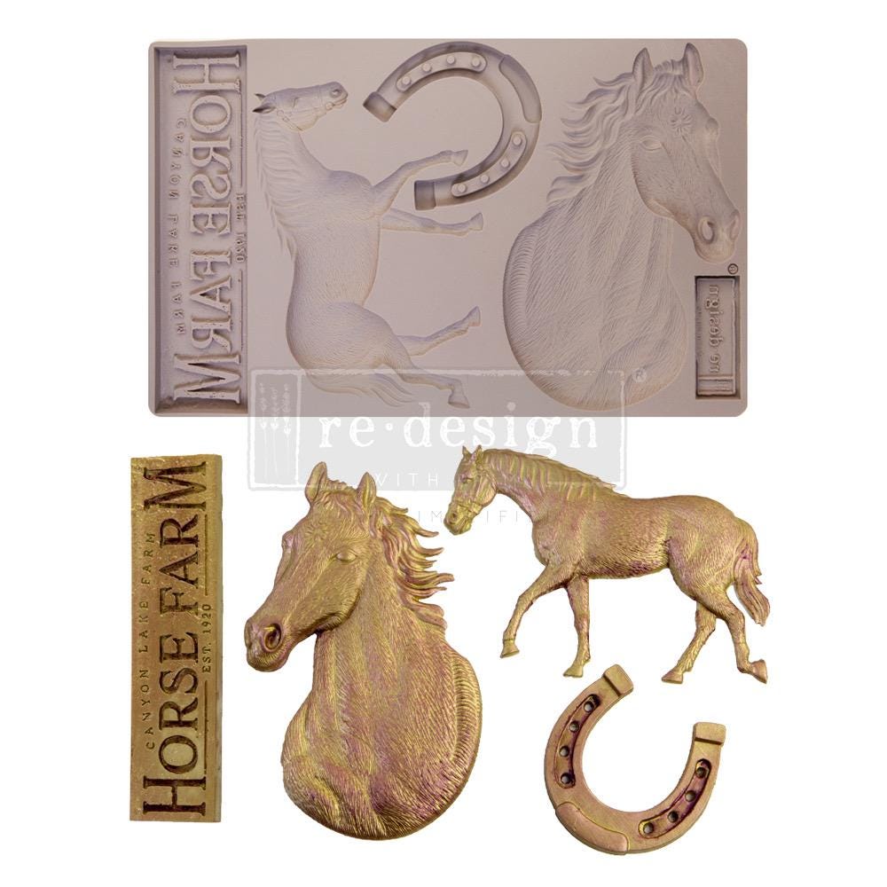 Majesty Beauty Decor Moulds® | Horse | 1 pc, 5”x8”x8mm | Redesign with Prima