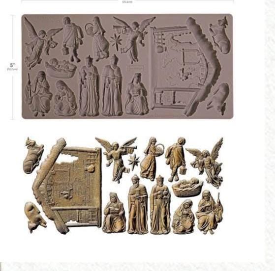 Decor Mould® - Holy Night Nativity | 5”x10”x8mm | Redesign with Prima