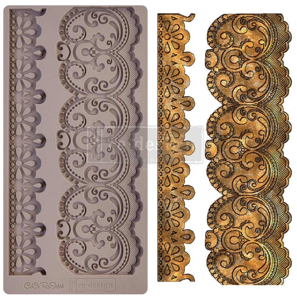 Decor Mould® - Border Lace | 5"x10" | Redesign with Prima