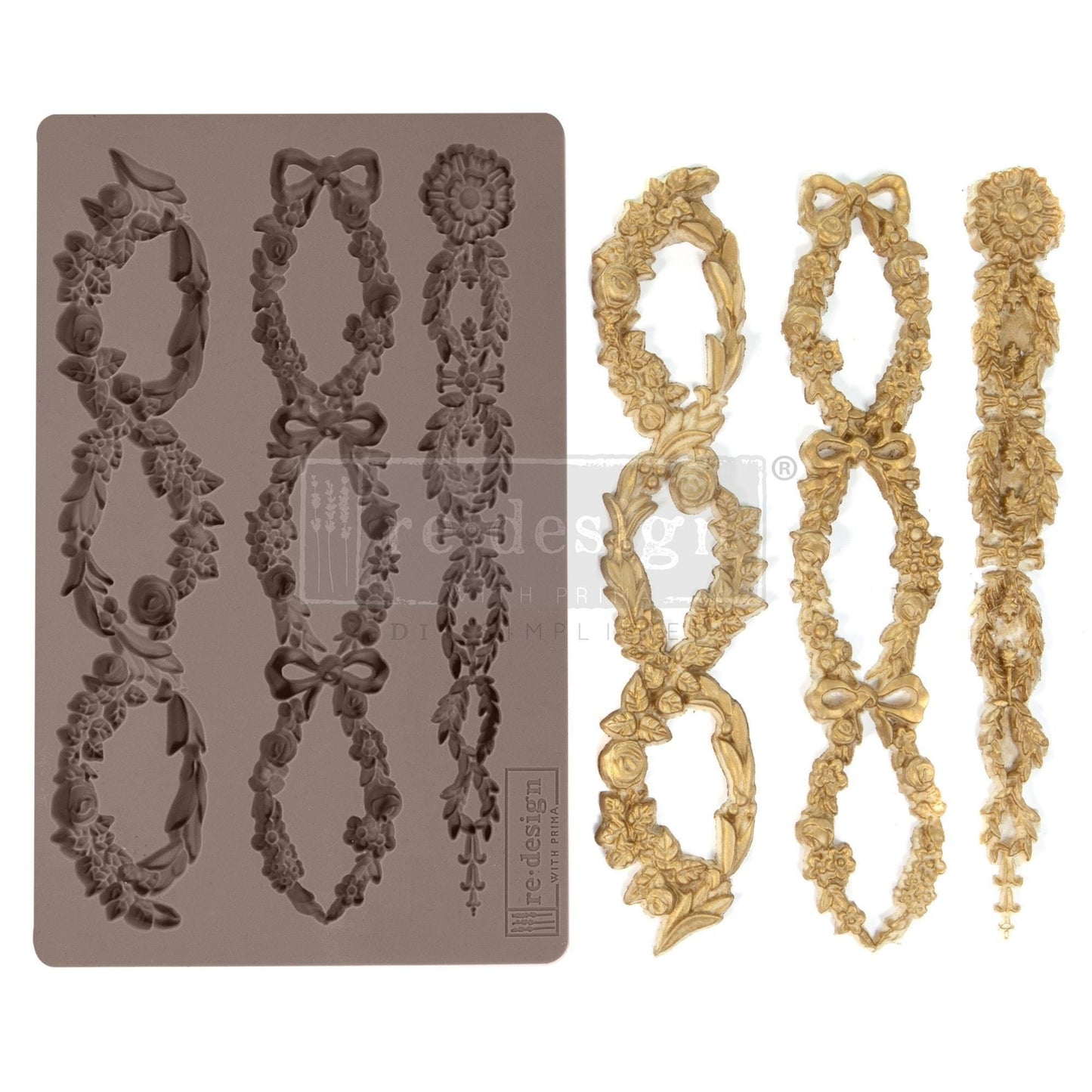 Decor Mould® - Floral Chain | 5”x8”x8mm | Redesign with Prima