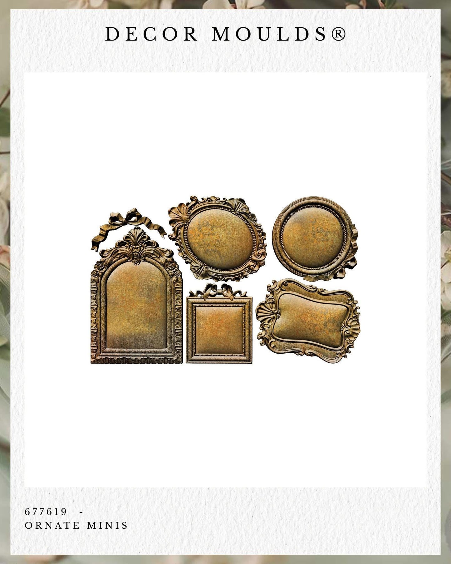 Decor Mould® - Ornate Minis | 5”x8”x8mm | Mini frames | Redesign with Prima