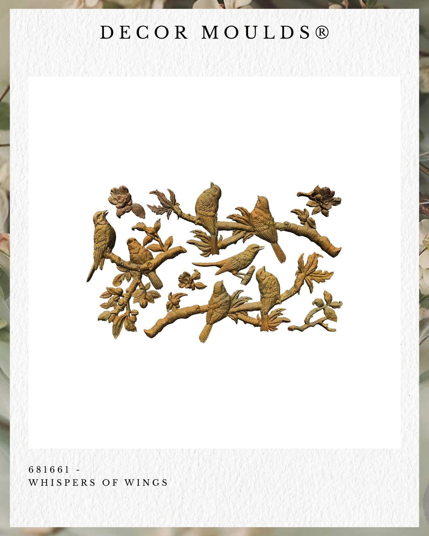 Decor Mould® - Whispers of Wings | 5”x8”x8mm | Redesign with Prima