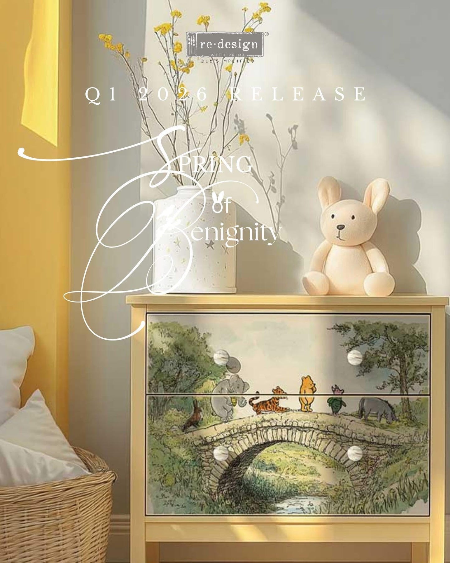 A3 Decoupage Fiber - Willowmist Meadow | 11.7"x16.5" | Redesign with Prima