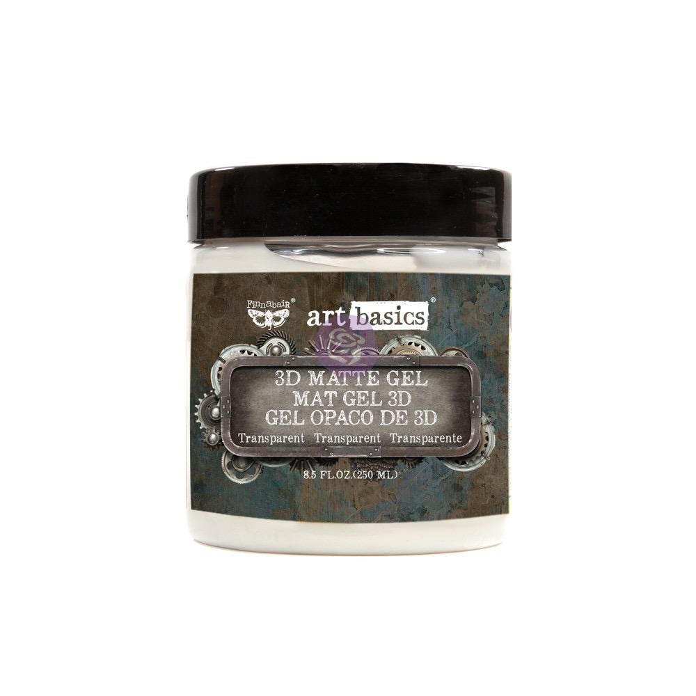 Art Mediums: 3D Matte Gel | 8 fl oz | Texture Paste | Redesign with Prima