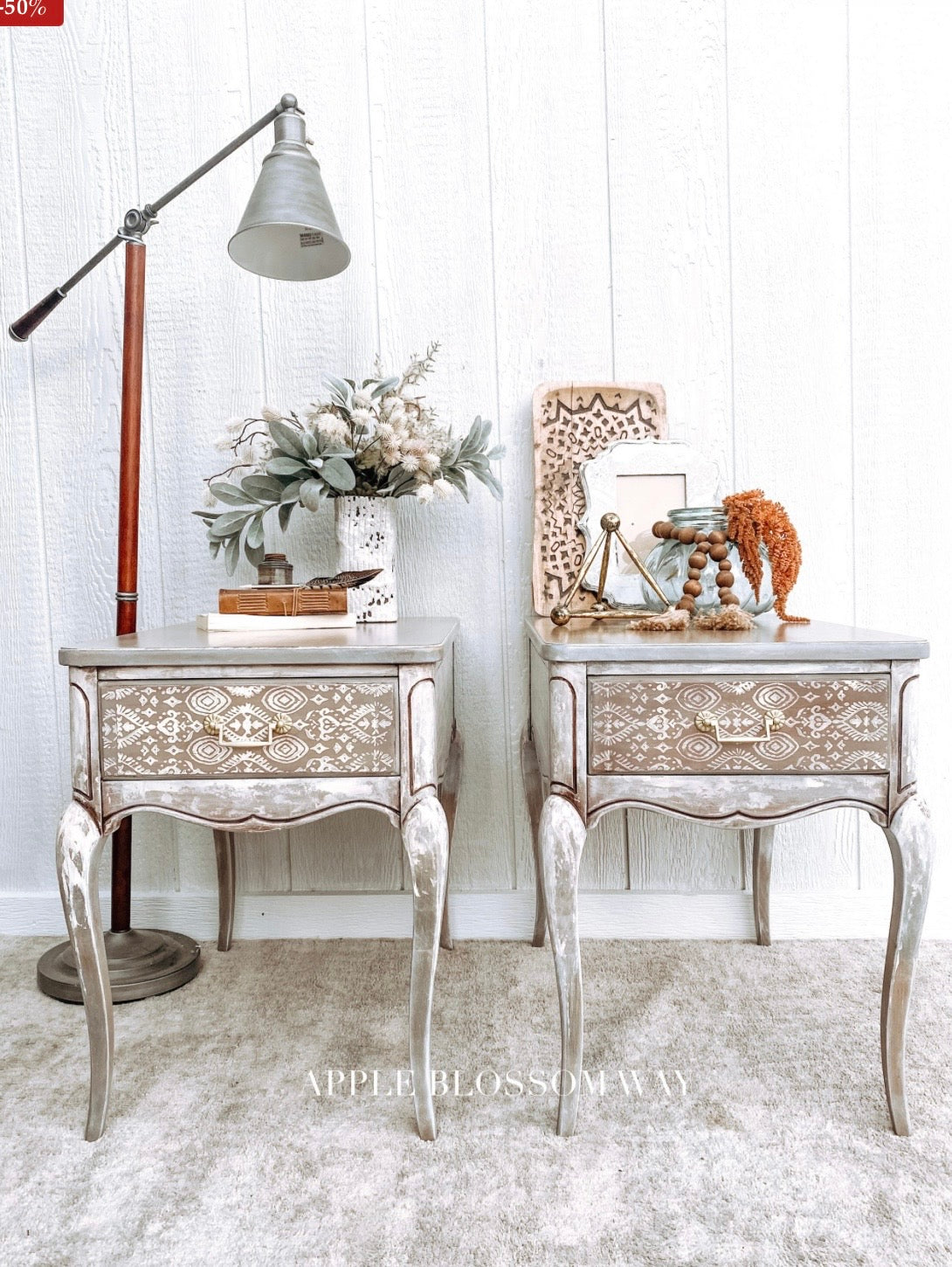 Decor Stamp - Elemental Borders | 1 pc, 12”x12” | Reduced Price | Redesign with Prima