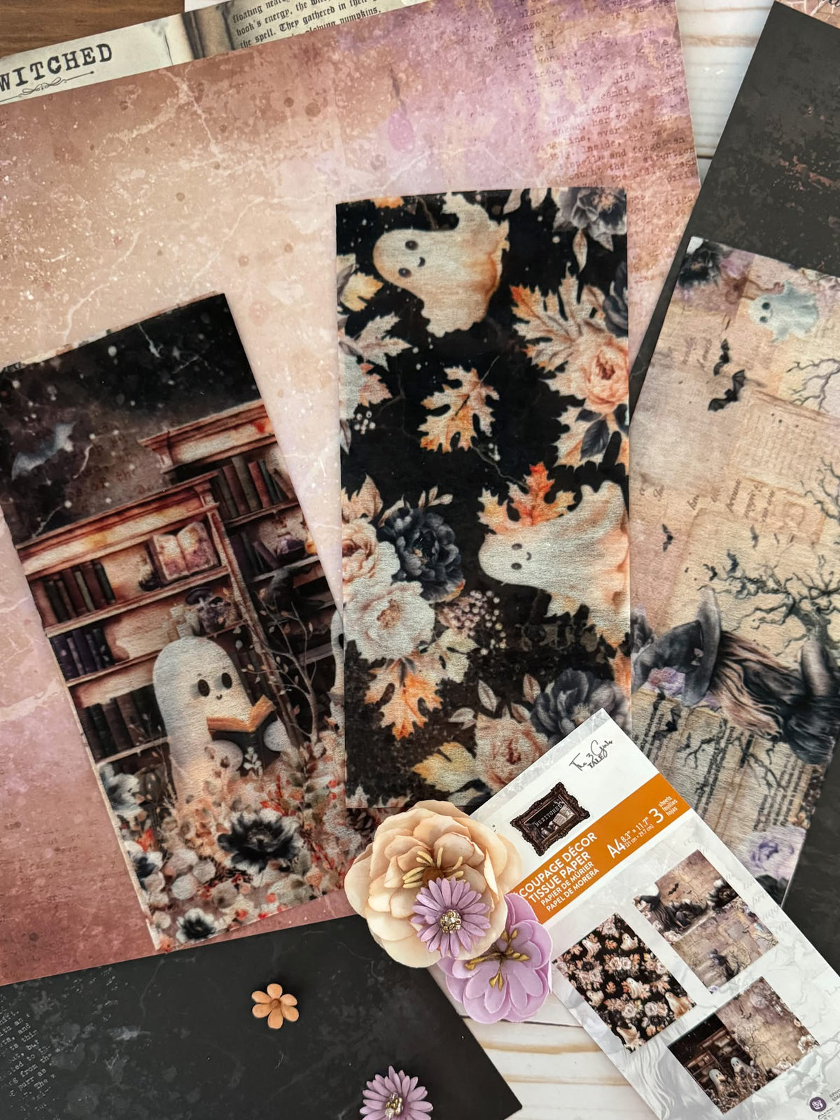 Bewitched Collection A4 Decoupage | Three Girls Tale | Prima Marketing, Inc.