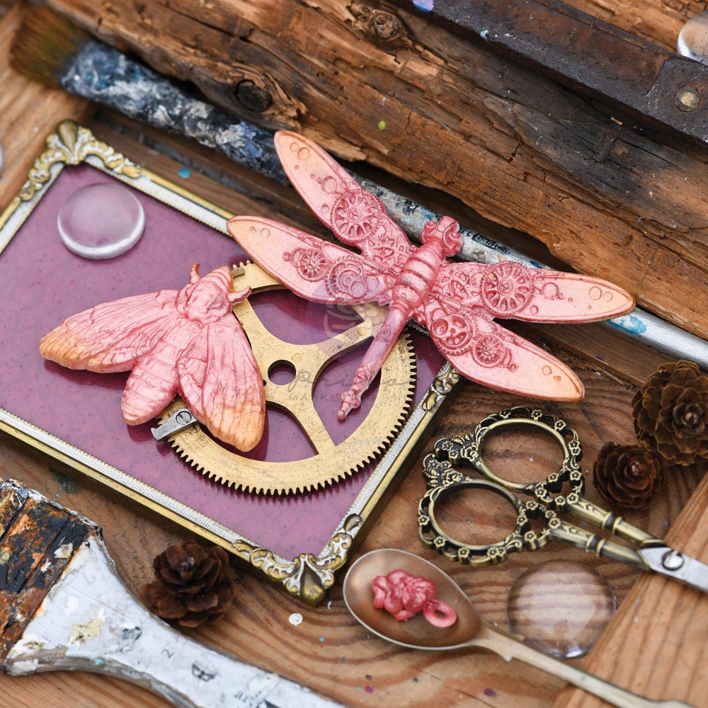 A3 Decoupage Fiber Paper Set – Mechanical Orchard | Finnabair | Prima Marketing, Inc.