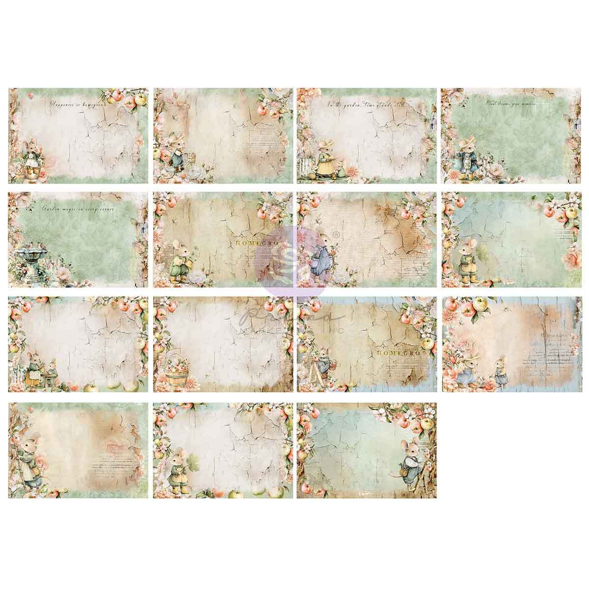 Homegrown Collection - 4x6 Journaling Cards | Three Girls Tale | Prima Marketing Inc