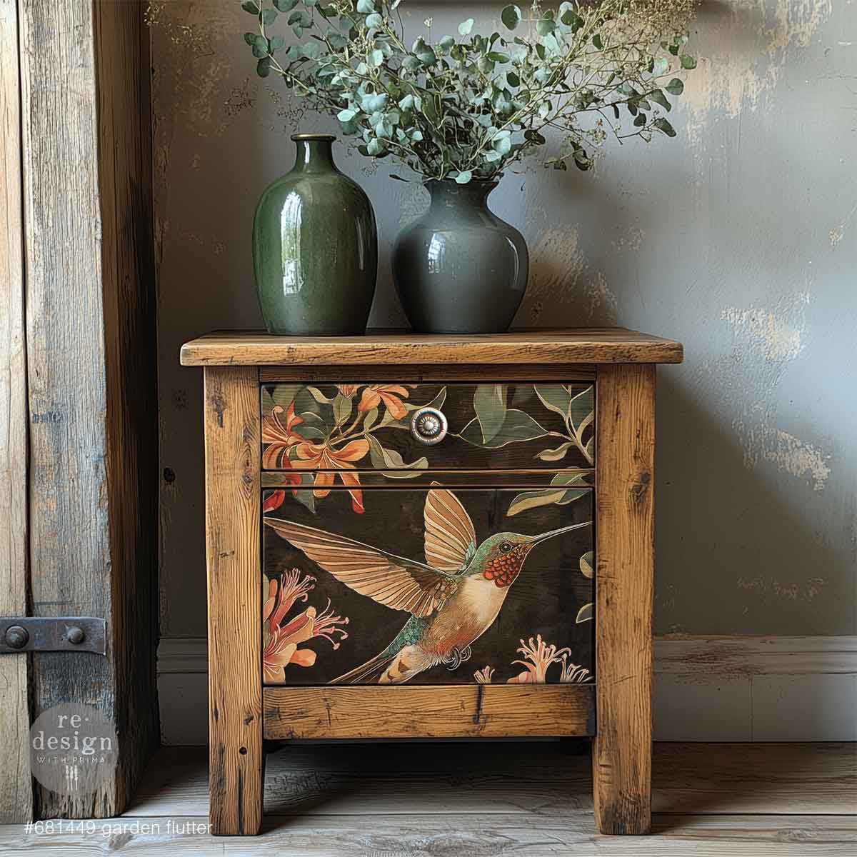 A3 Decoupage Fiber - Garden Flutter | 11.7"x16.5" | Redesign with Prim