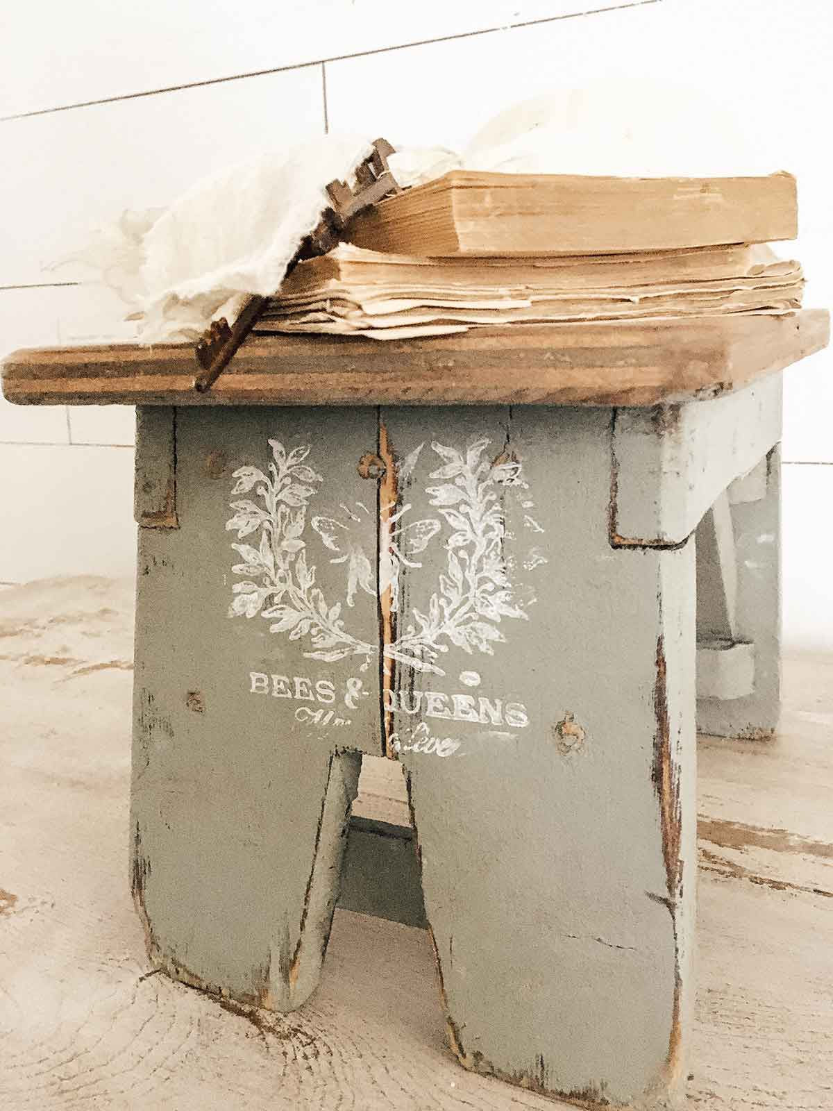 Decor Stamp - French Laurels | 1 pc, 12”x12” | Reduced Price | Redesign with Prima