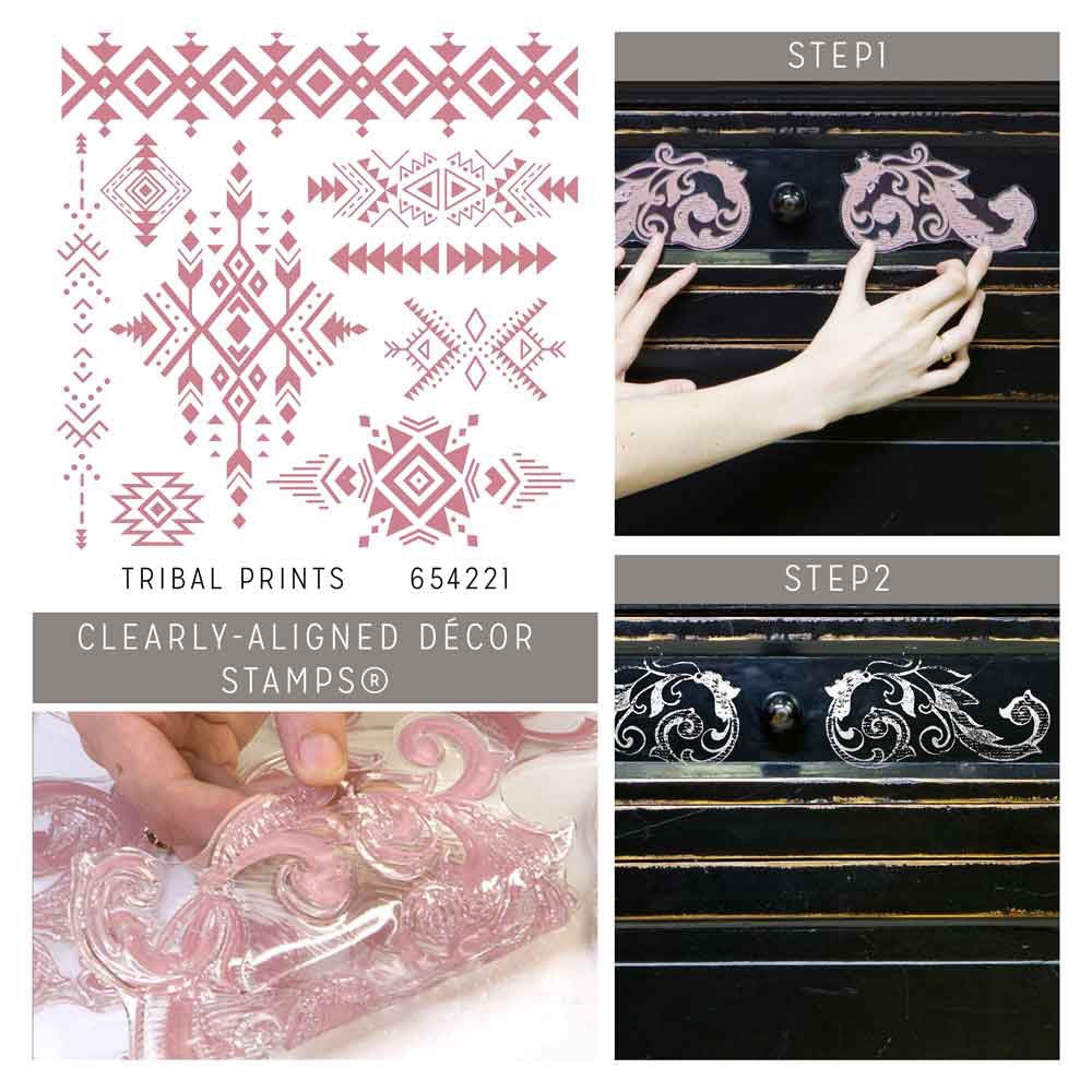 Decor Stamp - Tribal Prints | 1 pc, 12”x12” | Reduced Price | Redesign with Prima