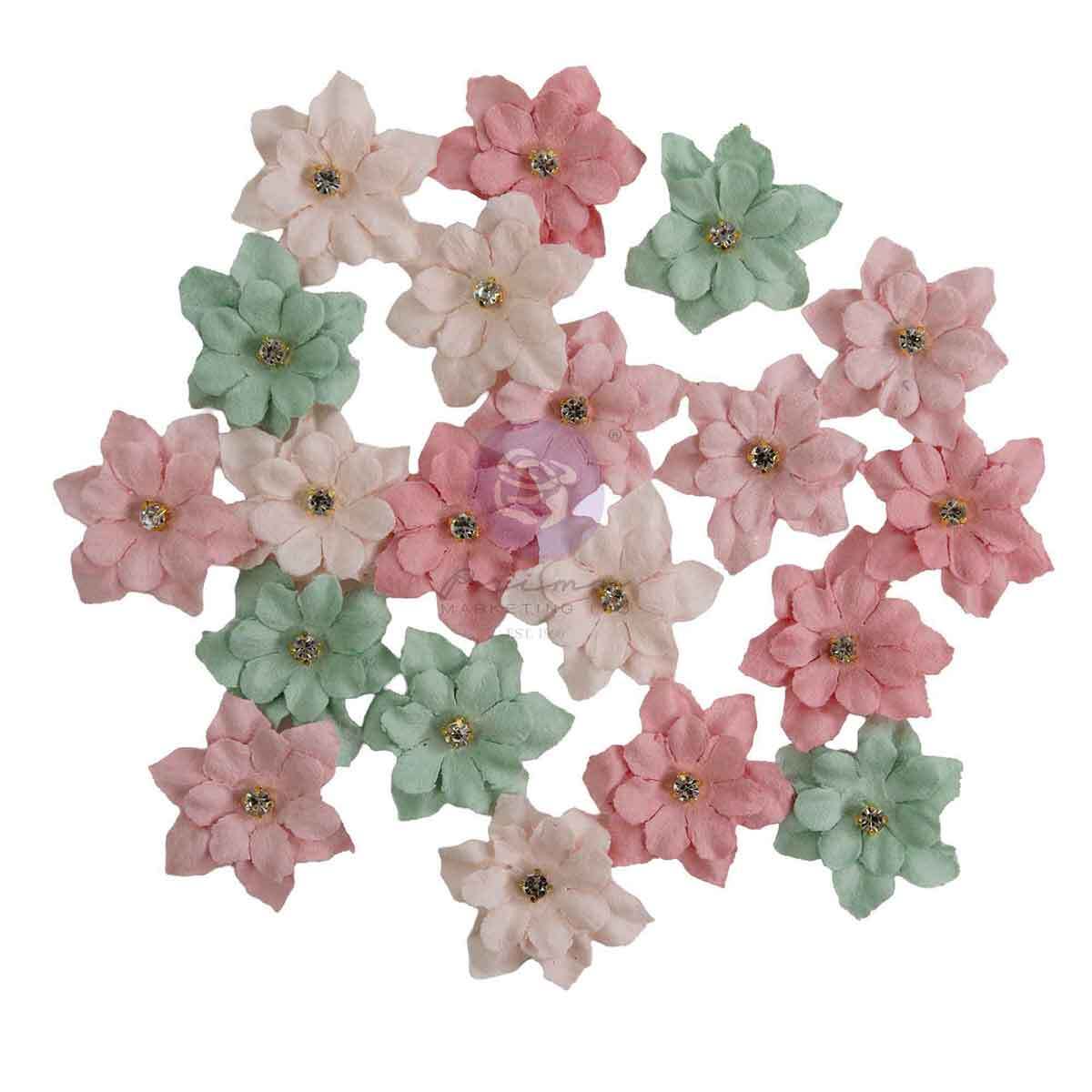 Buttons & Keepsakes Collection Flowers - Delicate Trimmings, 20 pcs | Frank Garcia | Prima Marketing Inc