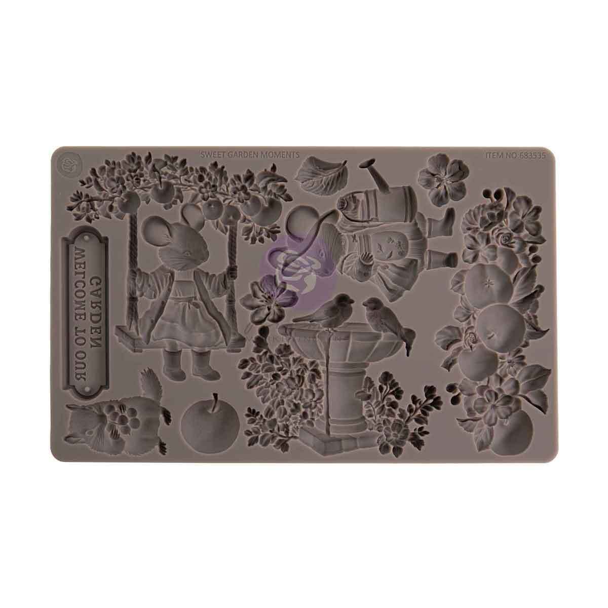 Homegrown Decor Mould® - Sweet Garden Moments | 5x8” | Three Girls Tale | Prima Marketing Inc