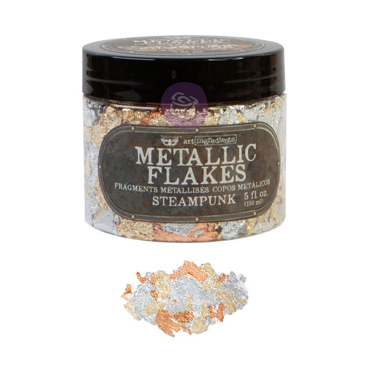 Metallic Flakes - Steampunk | Art Ingredients | 1 jar | Prima Marketing, Inc.