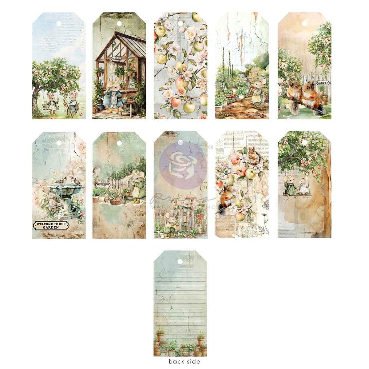 Homegrown Collection Tag Pad | 40 sheets | Three Girls Tale | Prima Marketing Inc