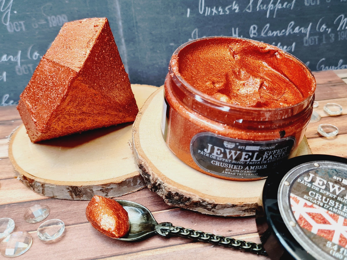 Art Extravagance | Crushed Amber Effect Paste | 1 Jar, 100ml | Redesign with Prima