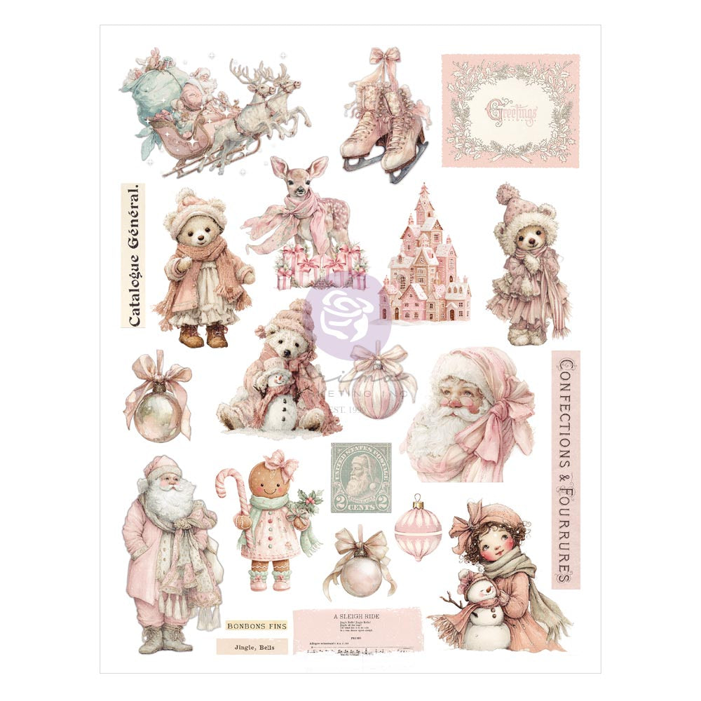 Christmas Blush Collection A4 Transfer