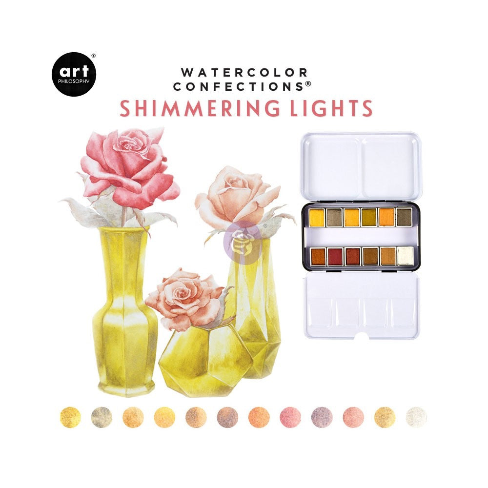 Watercolor Confections Paint Set - Shimmering Lights | Redesign with Prima