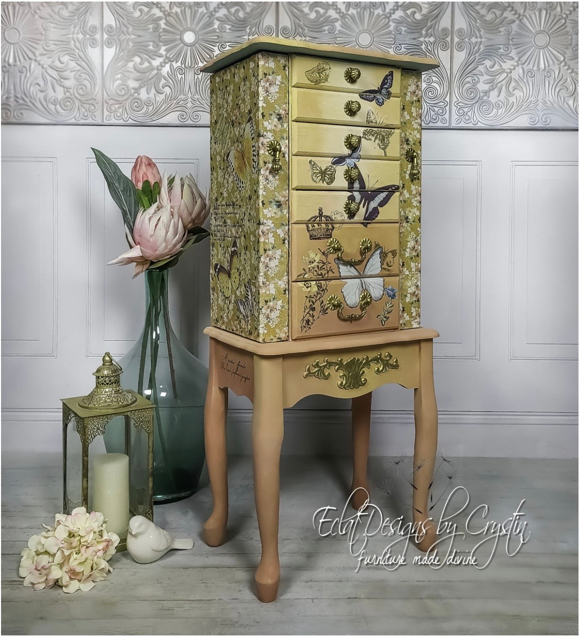 A3 Decoupage Rice Paper - Fleurette Dress | 1 sheet, 11.5"x16.25" | Redesign with Prima