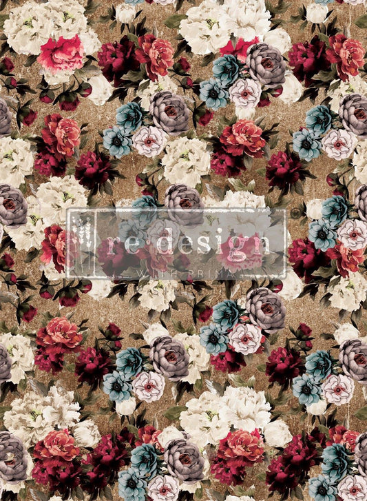 Large Decor Transfers® - Tea Rose Garden | 3 pc, 22” x 30” | Reduced Price | Redesign with Prima