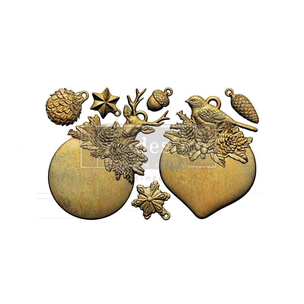 Decor Moulds® - Evergreen Antler Emblem