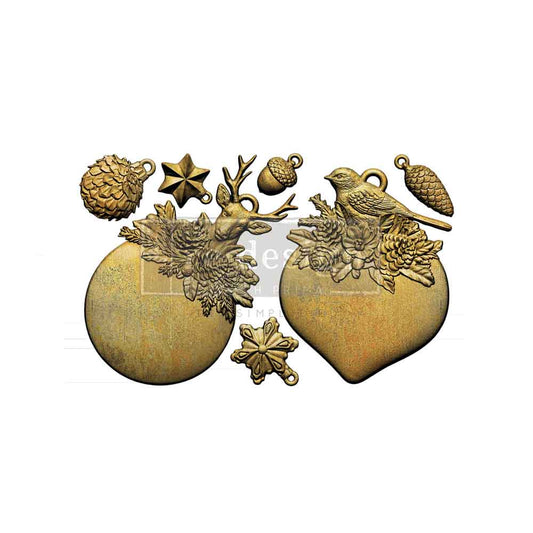 Decor Moulds® - Evergreen Antler Emblem
