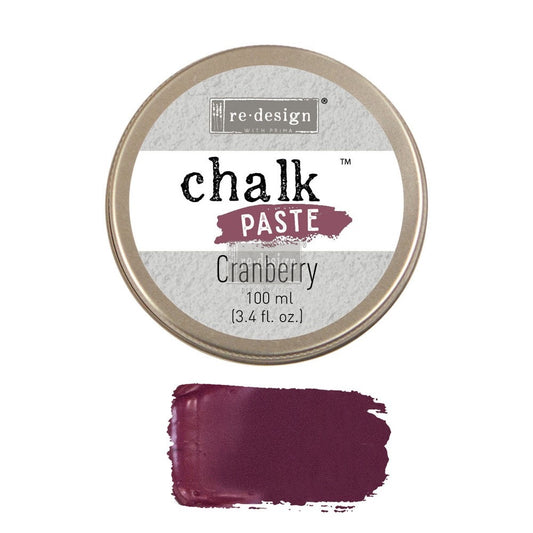 Chalk Paste - Cranberry | Natural Finish (3.4 oz) | Redesign with Prima