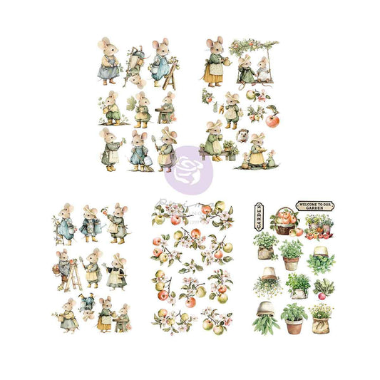 Homegrown Collection Sticker Pack | 5 sheets | Three Girls Tale | Prima Marketing Inc