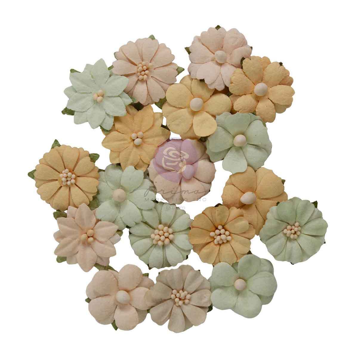 Homegrown Collection Flowers - Meadow Petals, 18 pcs | Three Girls Tale | Prima Marketing Inc