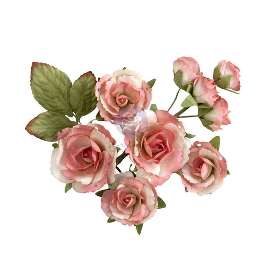 Homegrown Collection Flowers - Garden Rose Blush, 10 pcs | Three Girls Tale | Prima Marketing Inc