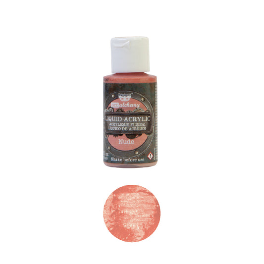 Liquid Acrylic Paint - Nude | Finnabair | 1 bottle, 30ml | Redesign with Prima