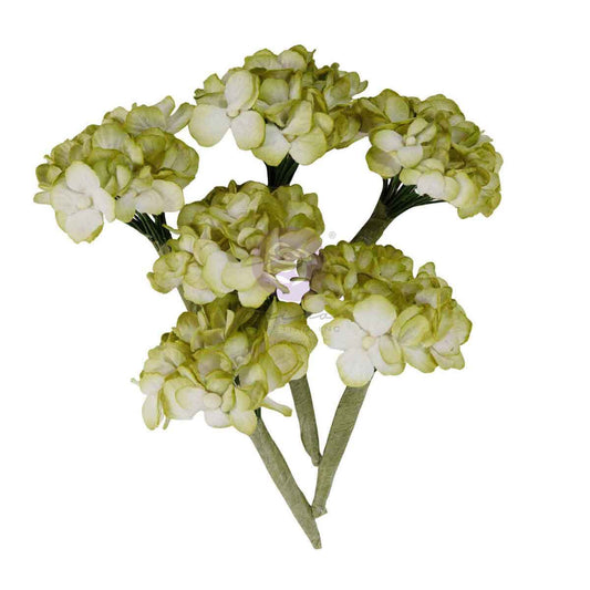 Homegrown Collection Flowers - Garden Hydrangea Mist, 5 pcs | Three Girls Tale | Prima Marketing Inc