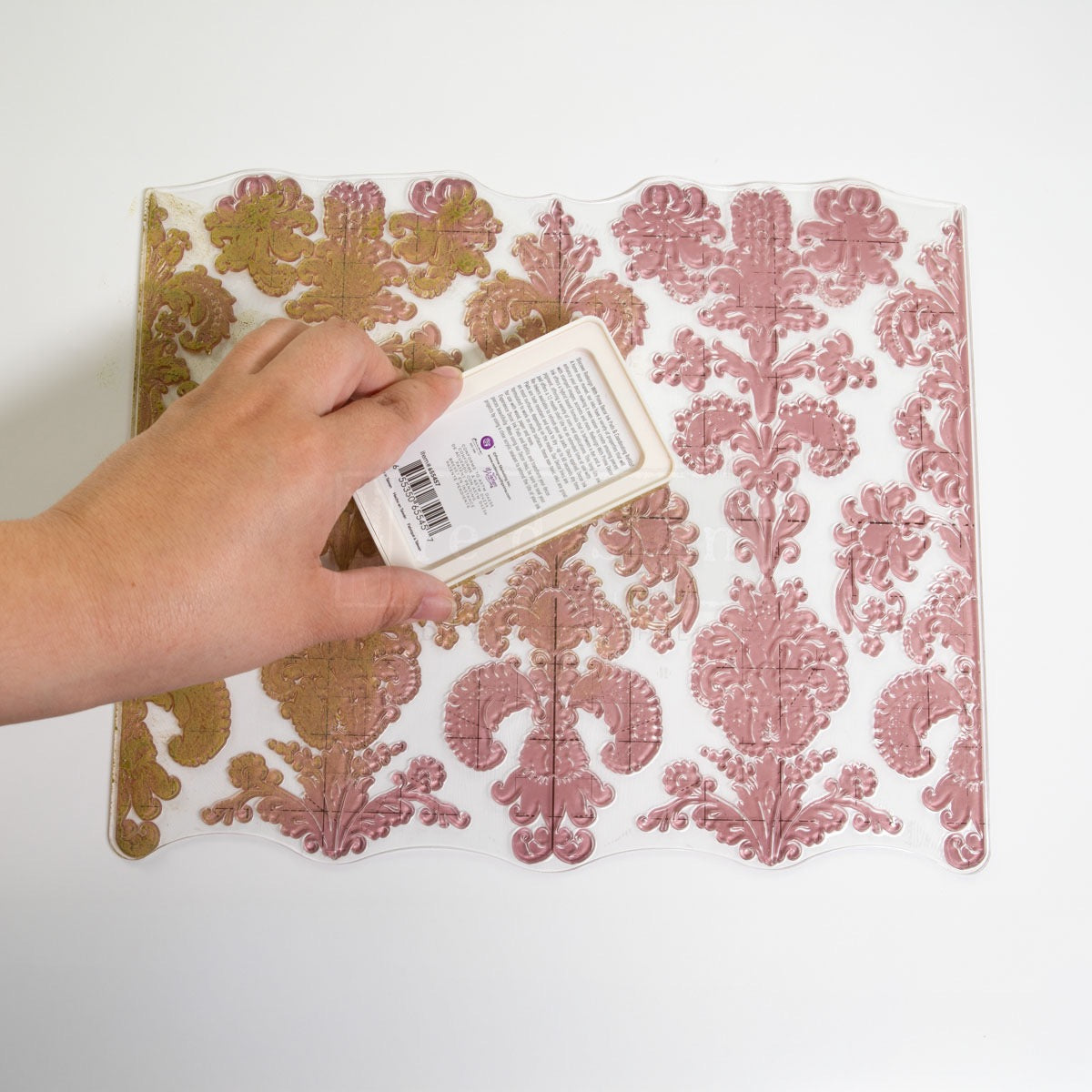 Decor Stamp - Stamped Damask | 1 pc, 12”x12” | Reduced Price | Redesign with Prima