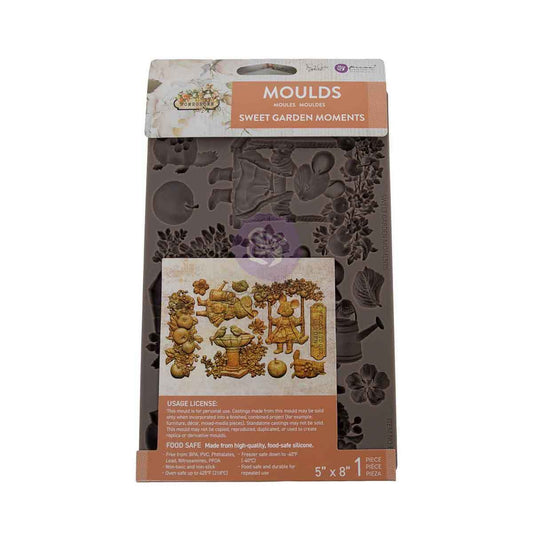 Homegrown Decor Mould® - Sweet Garden Moments | 5x8” | Three Girls Tale | Prima Marketing Inc