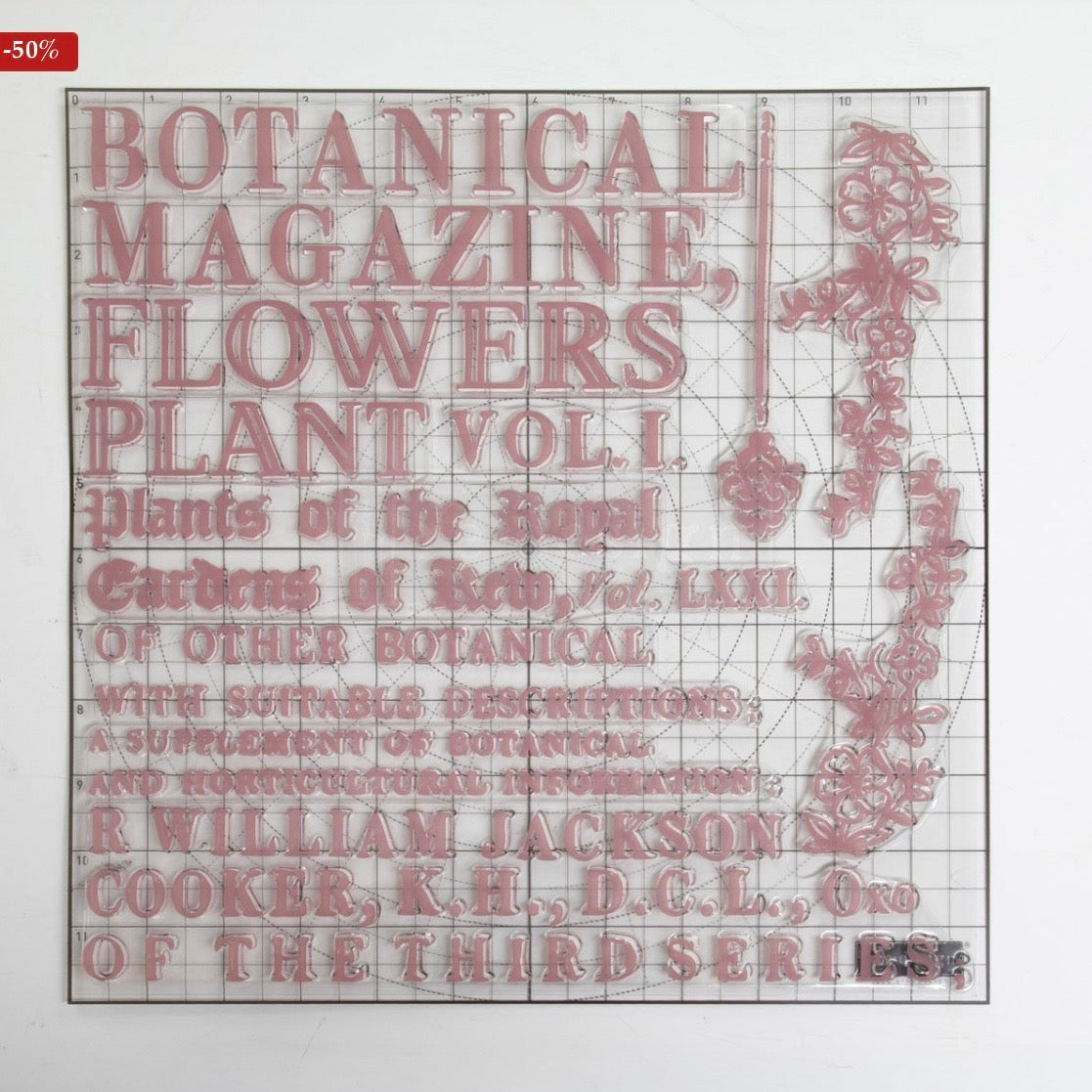 Decor Stamp - Botanical Encyclopedia | 1 pc, 12”x12” | Reduced Price | Redesign with Prima