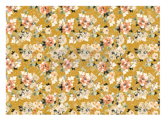 A3 Decoupage Rice Paper - Fleurette Dress | 1 sheet, 11.5"x16.25" | Redesign with Prima