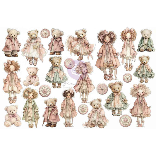 Buttons & Keepsakes Collection Ephemera - Cherished Companions | 52 pcs | Frank Garcia | Prima Marketing Inc