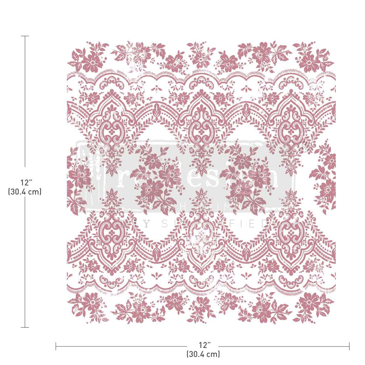 Decor Stamp - Vintage Wallpaper | 1 pc, 12”x12” | Reduced Price | Redesign with Prima